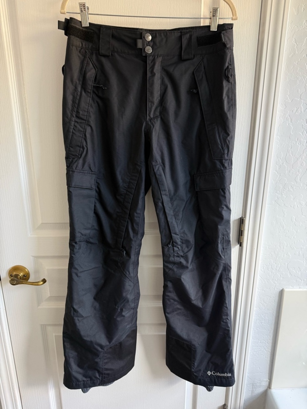 Columbia Ski Snowboarding Pants Omni -Heat Insulated Waterproof Black Sz Small